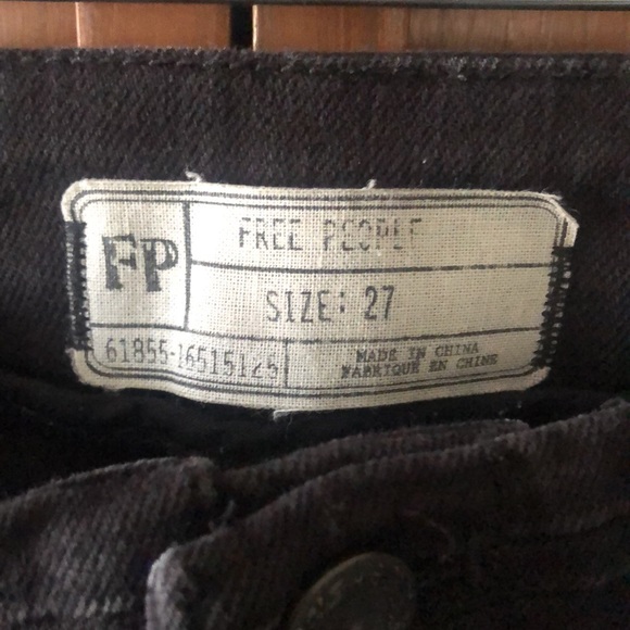 Free people button down high rise bell bottoms - Picture 3 of 6